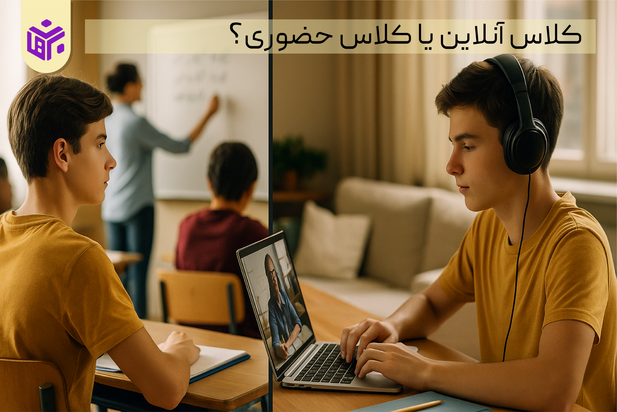 کلاس آنلاین یا کلاس حضوری؟