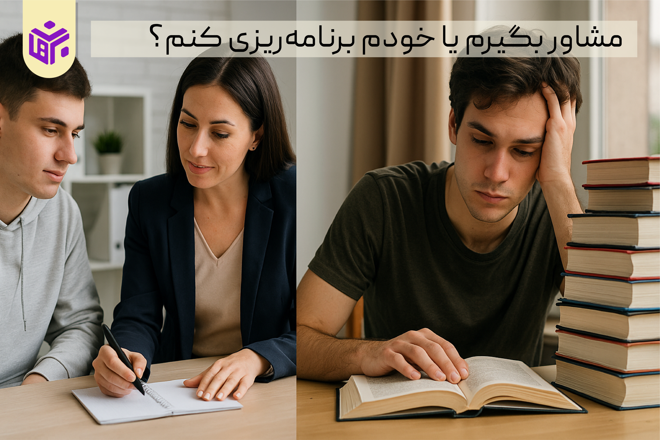 مشاور بگیرم یا خودم برنامه‌ریزی کنم؟